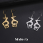 Dance It Out – Stainless Steel Dancer Dangle Earrings in Gold or Silver 💃 - Rhythms of Grace Creative