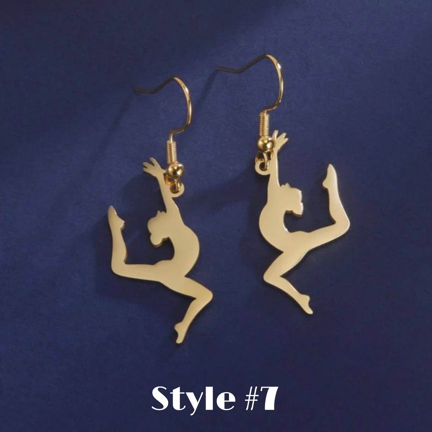Dance It Out – Stainless Steel Dancer Dangle Earrings in Gold or Silver 💃 - Rhythms of Grace Creative