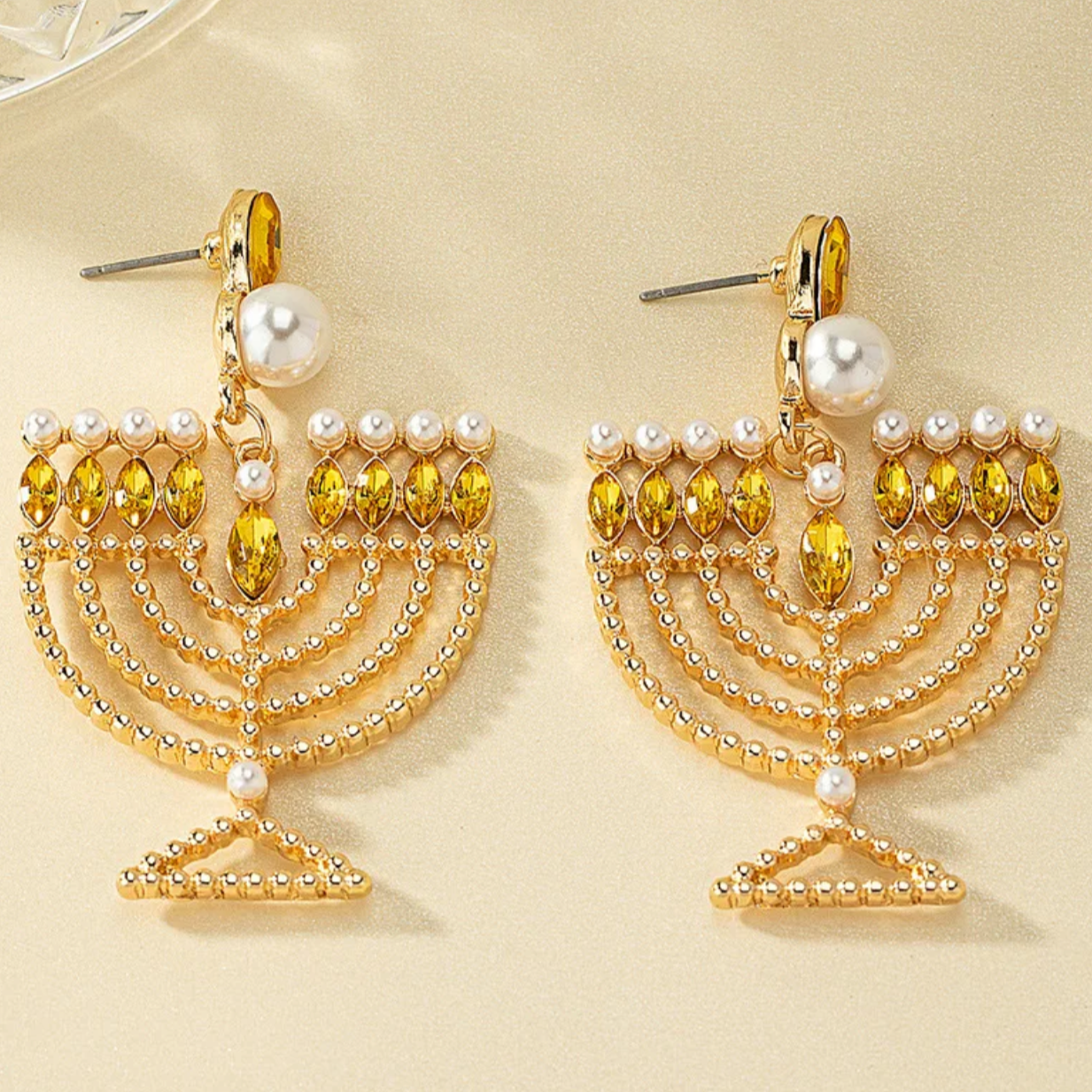 Illuminate Your Style with Dazzling Menorah Earrings – Perfect for Hanukkah! - Rhythms of Grace Creative