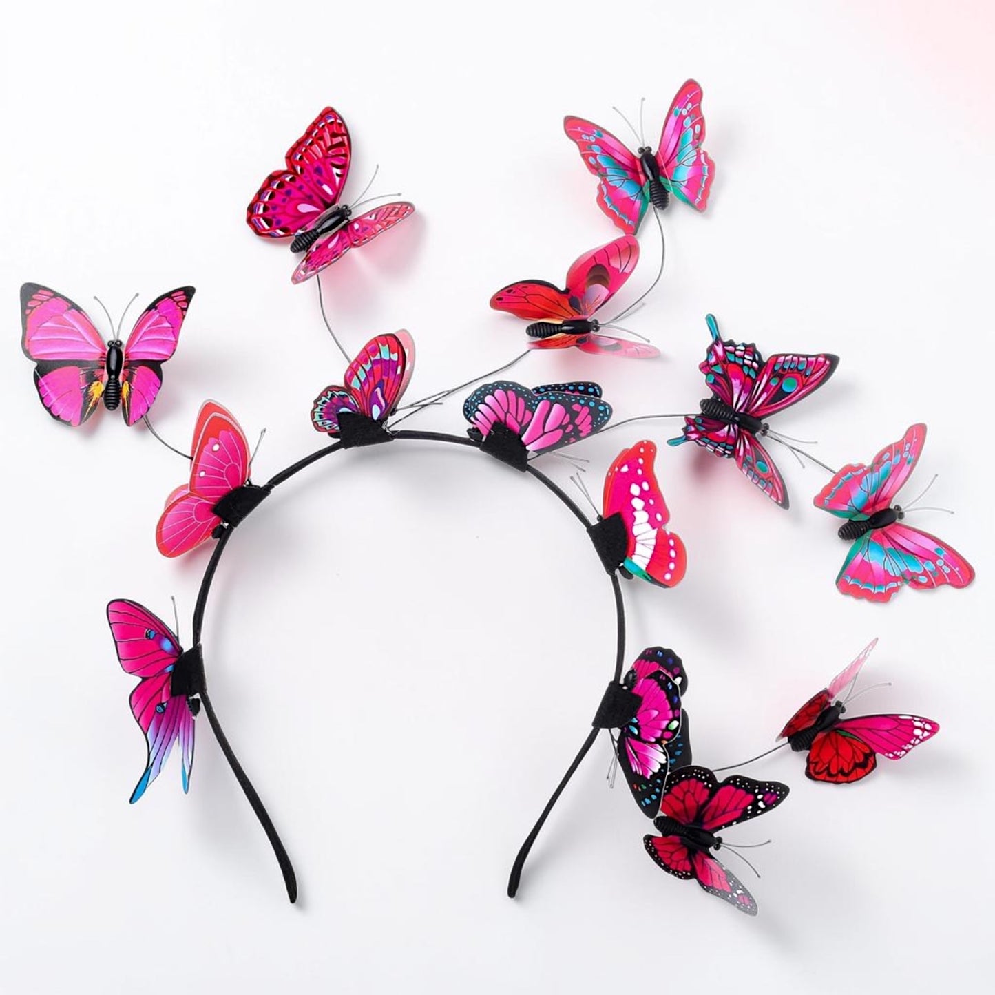 Butterfly Headband for Women – 3D Monarch Butterfly Crown | Festival, Garden Party, Boho Hair Accessory (Multiple Colors)