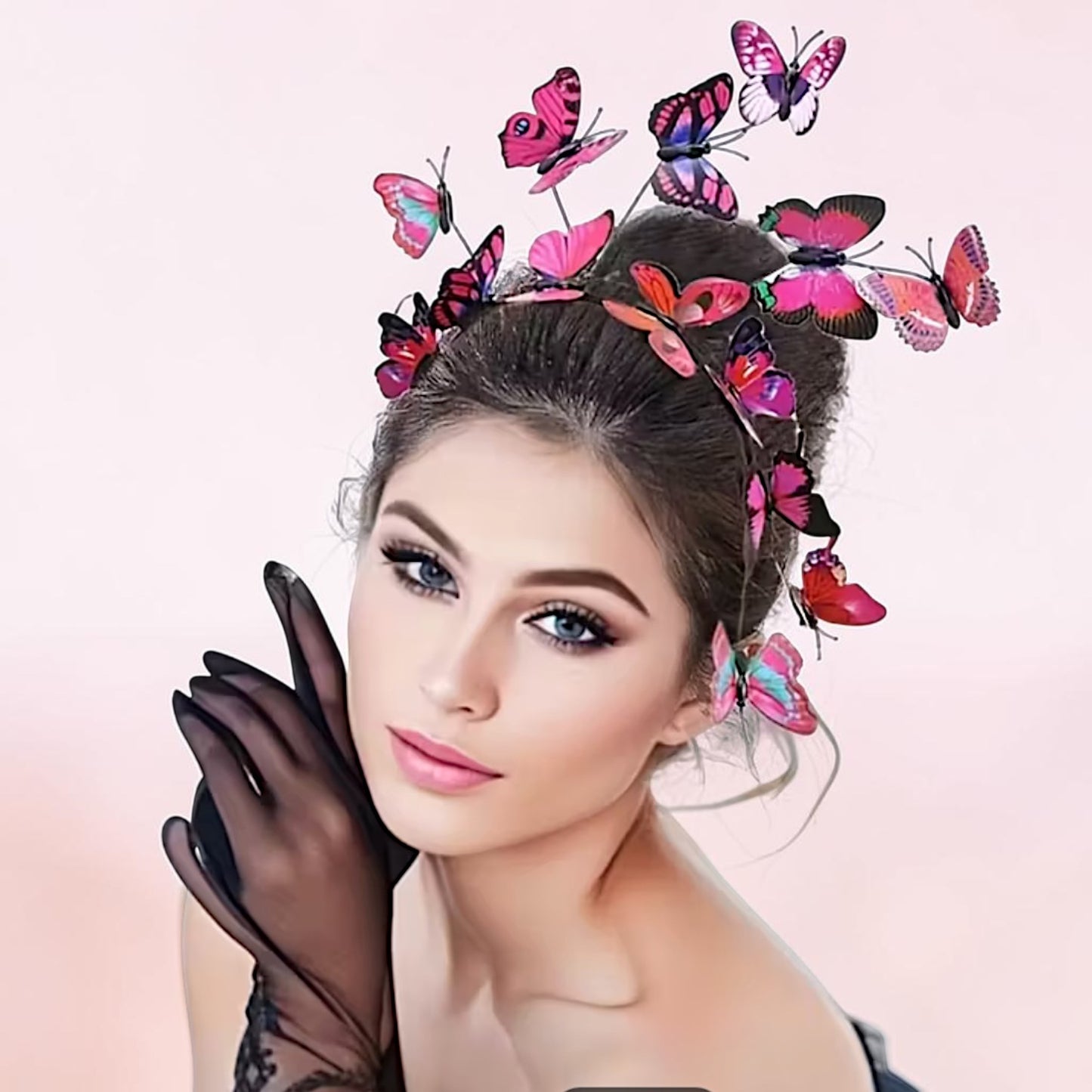 Butterfly Headband for Women – 3D Monarch Butterfly Crown | Festival, Garden Party, Boho Hair Accessory (Multiple Colors)