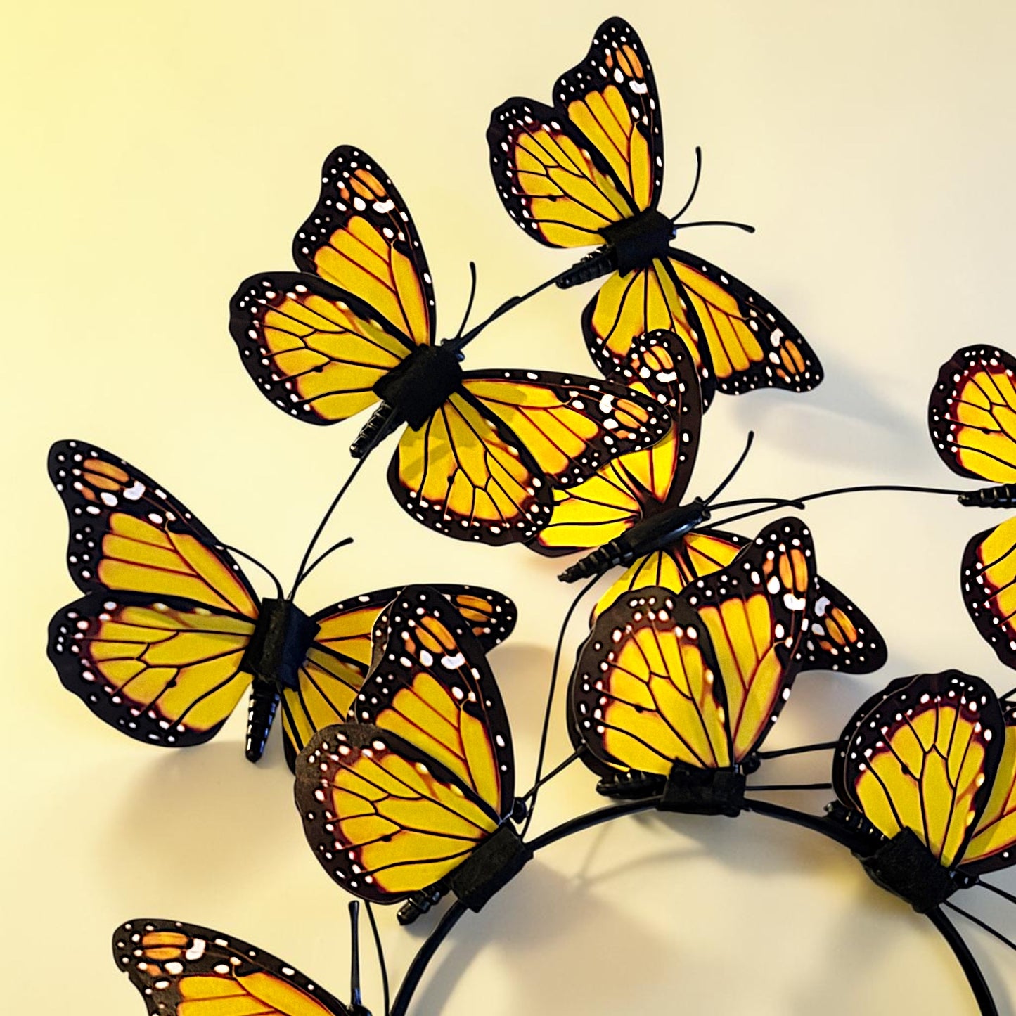 Butterfly Headband for Women – 3D Monarch Butterfly Crown | Festival, Garden Party, Boho Hair Accessory (Multiple Colors)