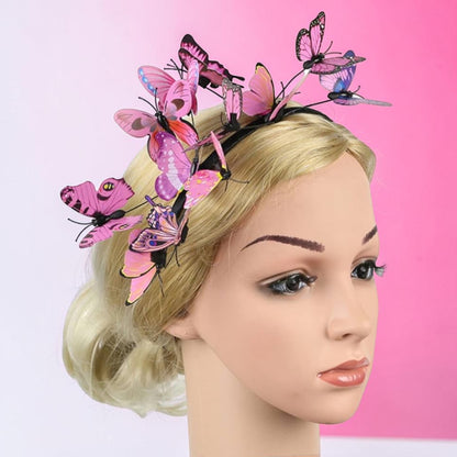 Butterfly Headband for Women – 3D Monarch Butterfly Crown | Festival, Garden Party, Boho Hair Accessory (Multiple Colors)