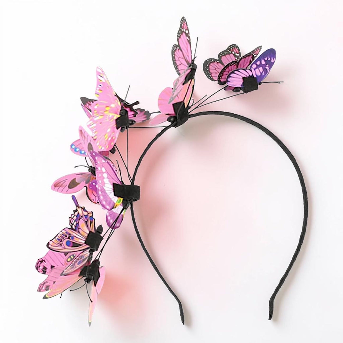 Butterfly Headband for Women – 3D Monarch Butterfly Crown | Festival, Garden Party, Boho Hair Accessory (Multiple Colors)