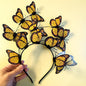 Butterfly Headband for Women – 3D Monarch Butterfly Crown | Festival, Garden Party, Boho Hair Accessory (Multiple Colors)