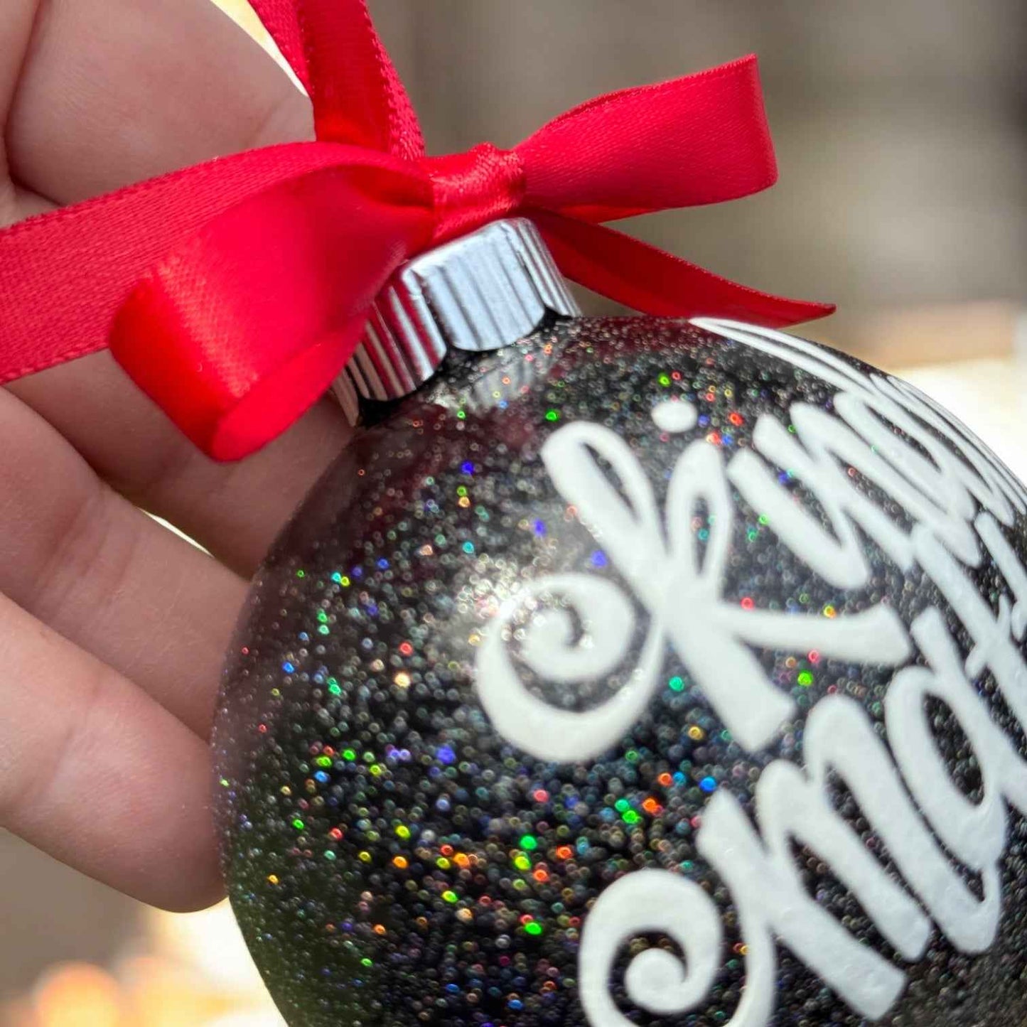 Kindness Matters Ornament – Hand-Painted Thank You Christmas Ornament, Personalized Holiday Keepsake Gift