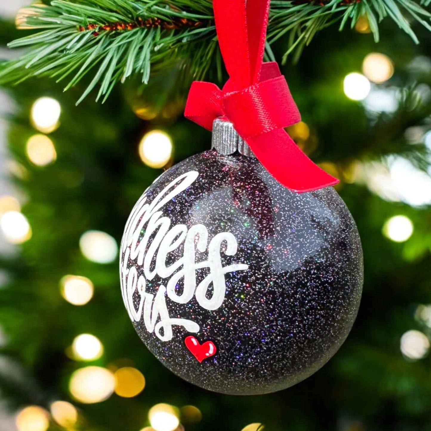Kindness Matters Ornament – Hand-Painted Thank You Christmas Ornament, Personalized Holiday Keepsake Gift