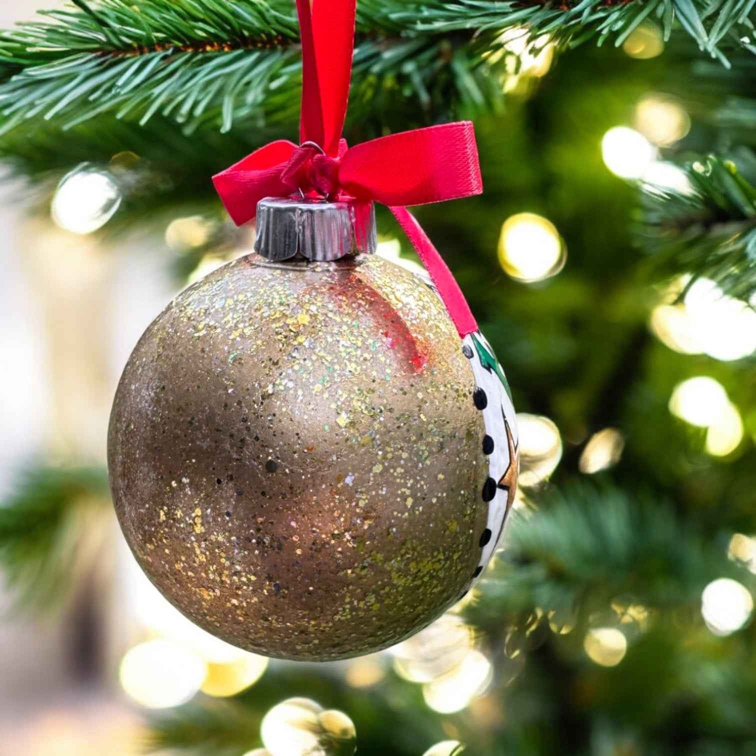 Feral Girl Christmas Ornament – Funny Hand-Painted Holiday Ornament, Personalized Gag Gift for Besties