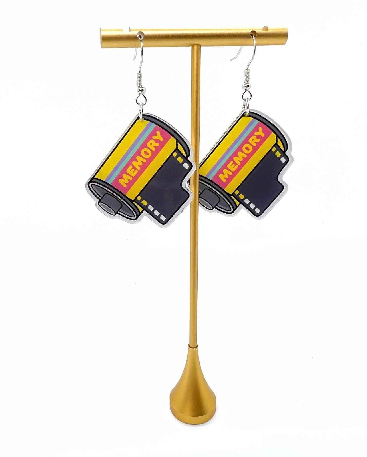 Flashback Fashion: Retro Camera Film Earrings for Your 90s Vibe!
