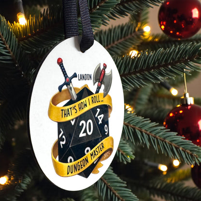 Dungeons & Dragons Ornament – Dungeon Master Christmas Ornament, D&D Holiday Decor