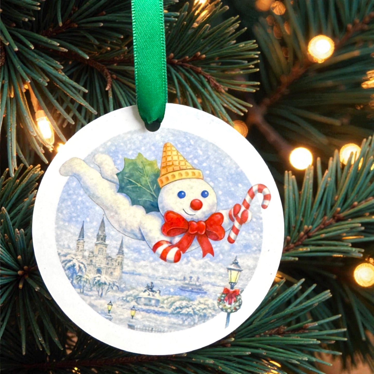 Watercolor Mr. Bingle Christmas Ornament – A New Orleans Holiday Classic