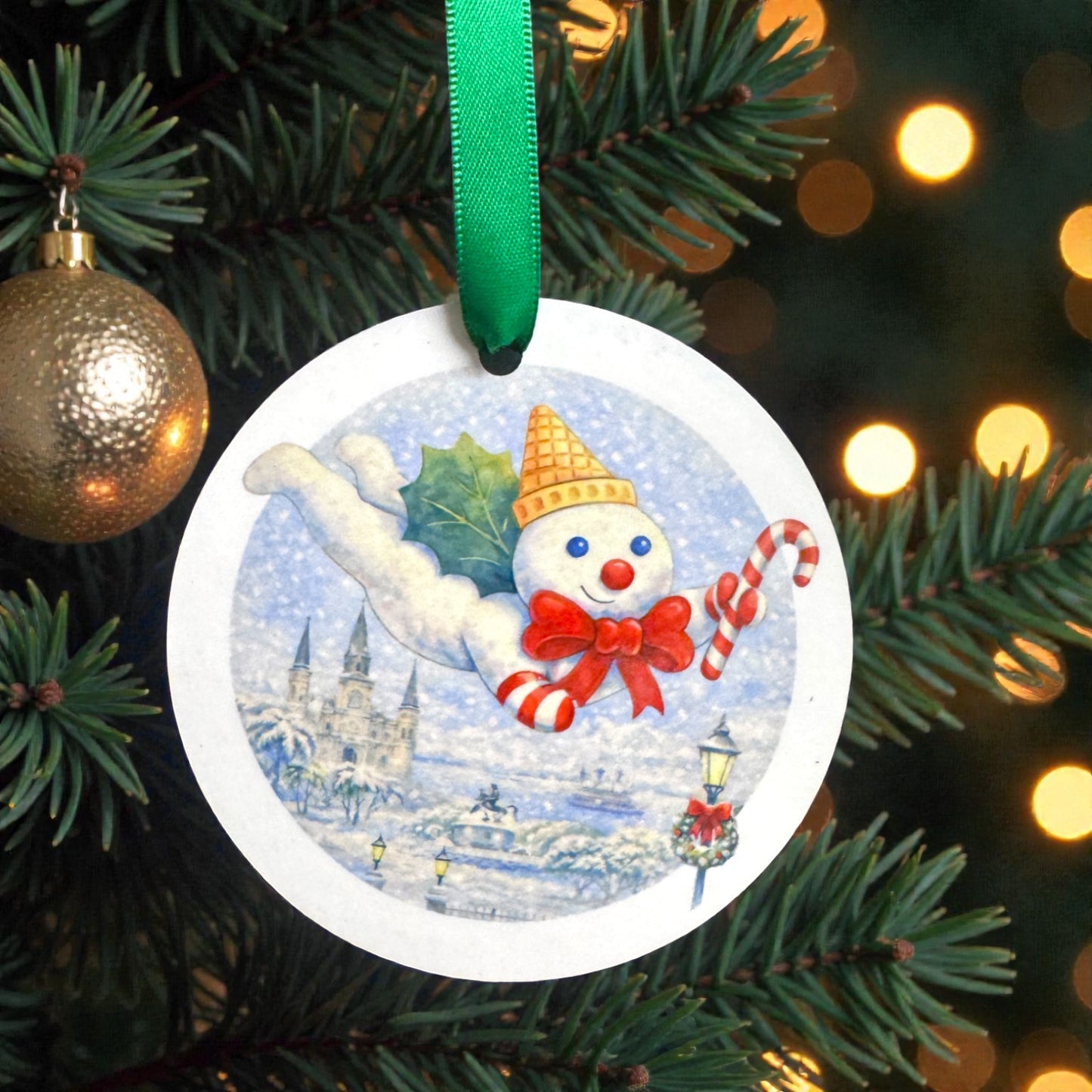Watercolor Mr. Bingle Christmas Ornament – A New Orleans Holiday Classic