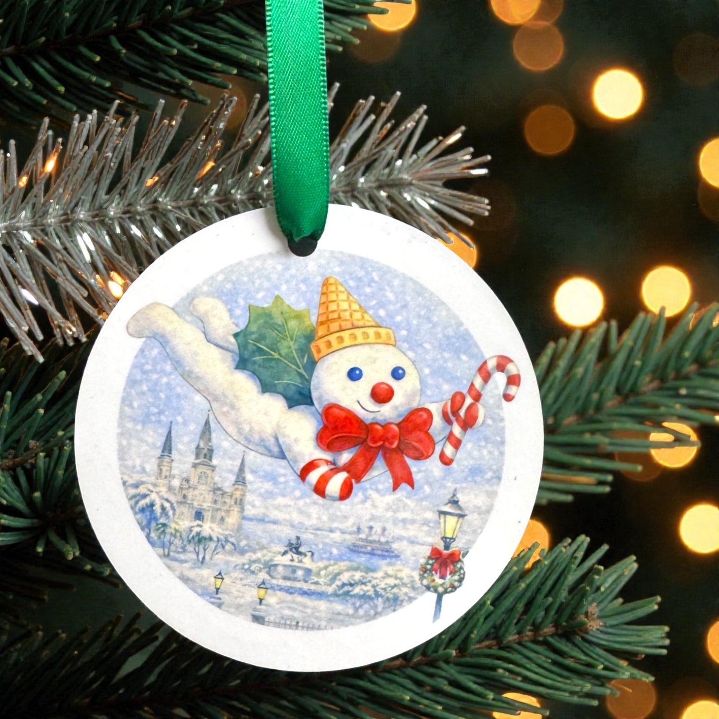 Watercolor Mr. Bingle Christmas Ornament – A New Orleans Holiday Classic