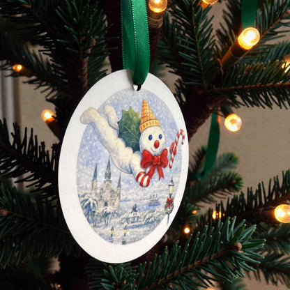 Watercolor Mr. Bingle Christmas Ornament – A New Orleans Holiday Classic