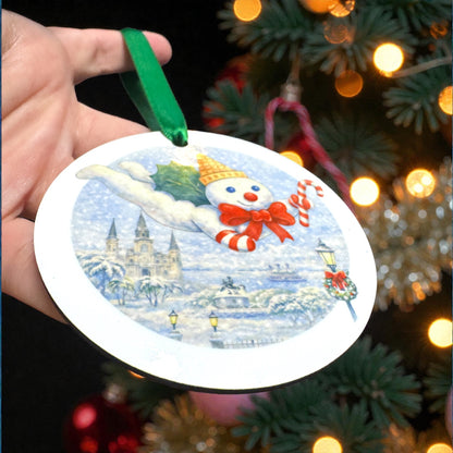 Watercolor Mr. Bingle Christmas Ornament – A New Orleans Holiday Classic