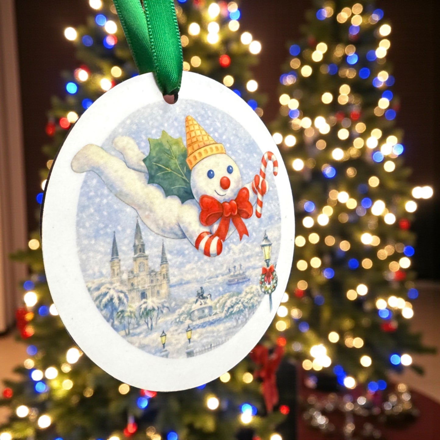 Watercolor Mr. Bingle Christmas Ornament – A New Orleans Holiday Classic