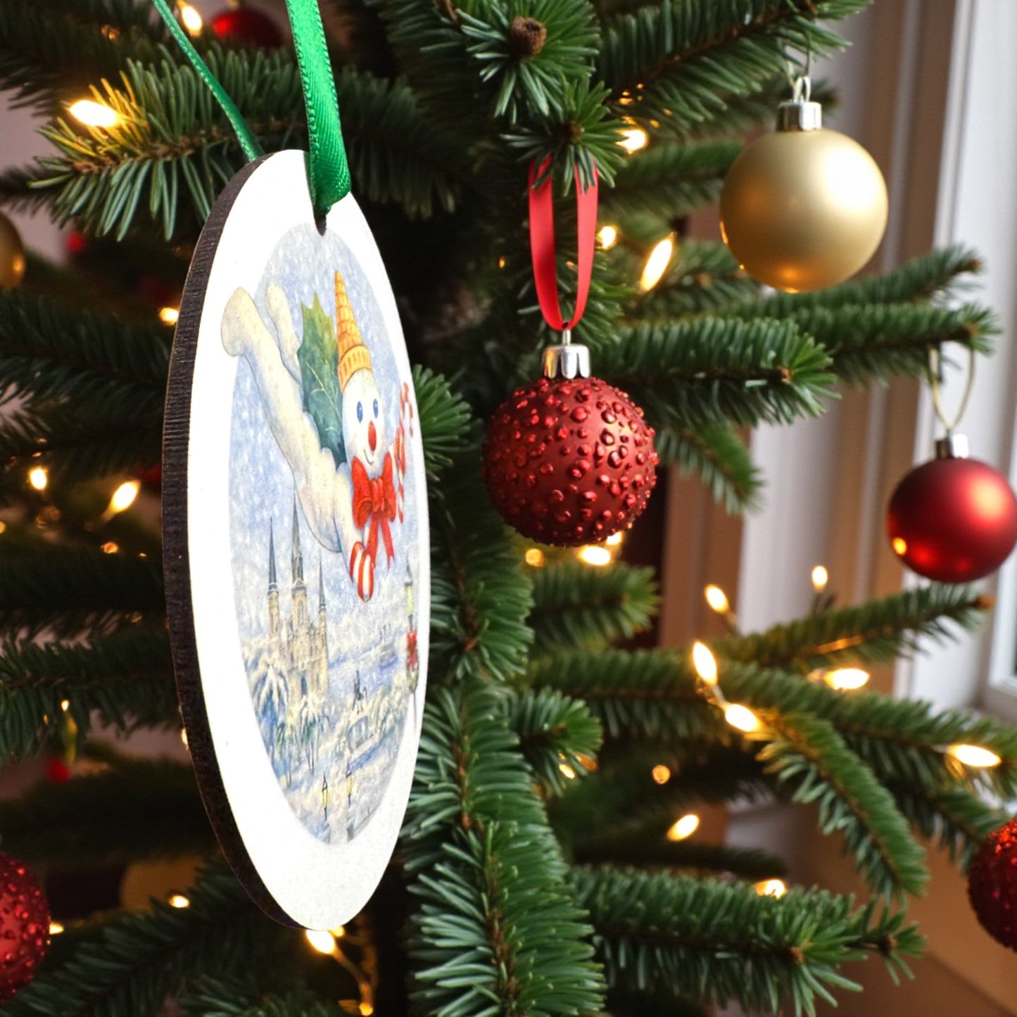 Watercolor Mr. Bingle Christmas Ornament – A New Orleans Holiday Classic