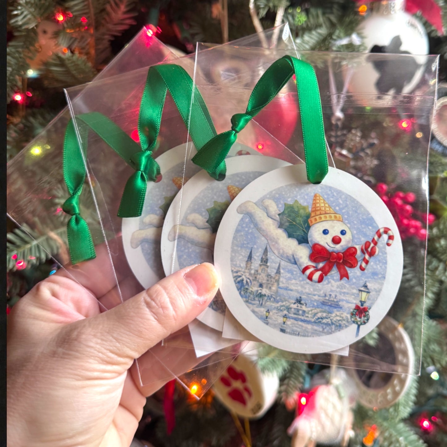 Watercolor Mr. Bingle Christmas Ornament – A New Orleans Holiday Classic