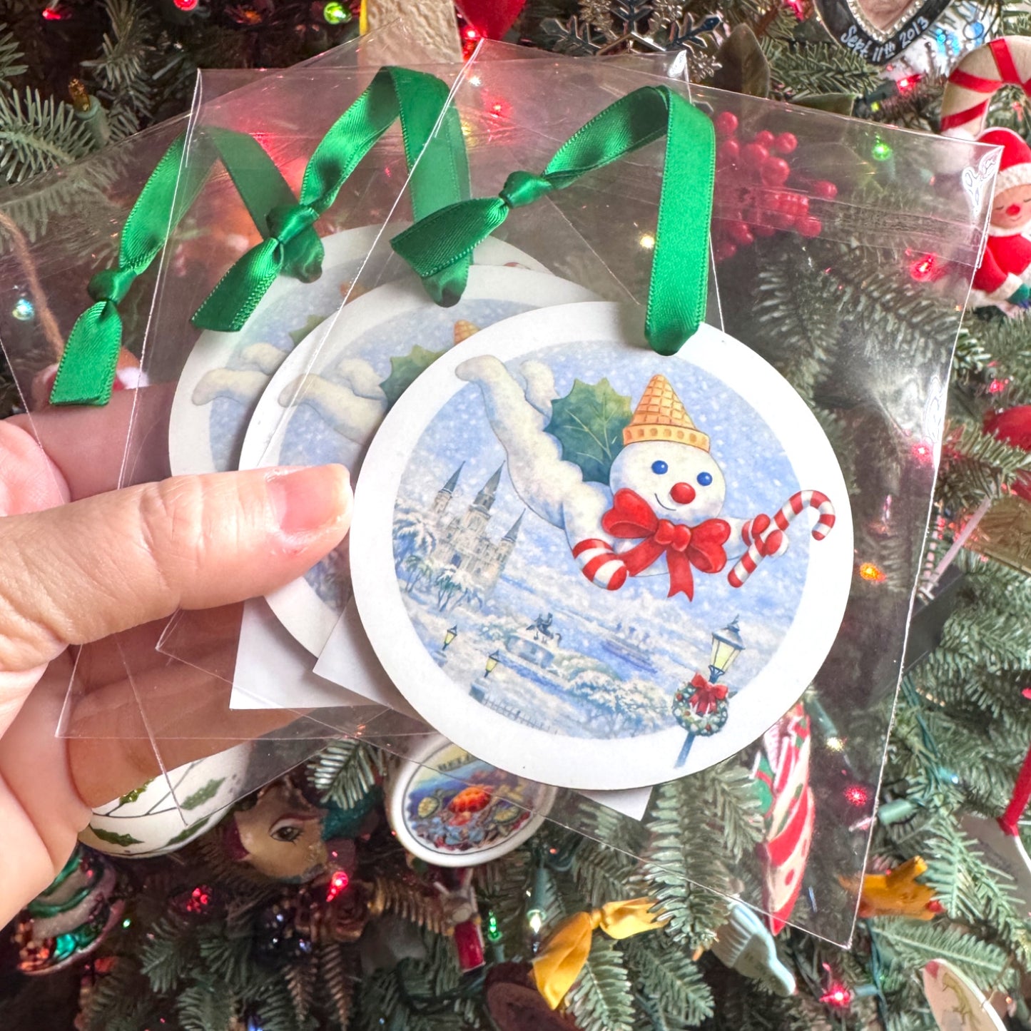 Watercolor Mr. Bingle Christmas Ornament – A New Orleans Holiday Classic