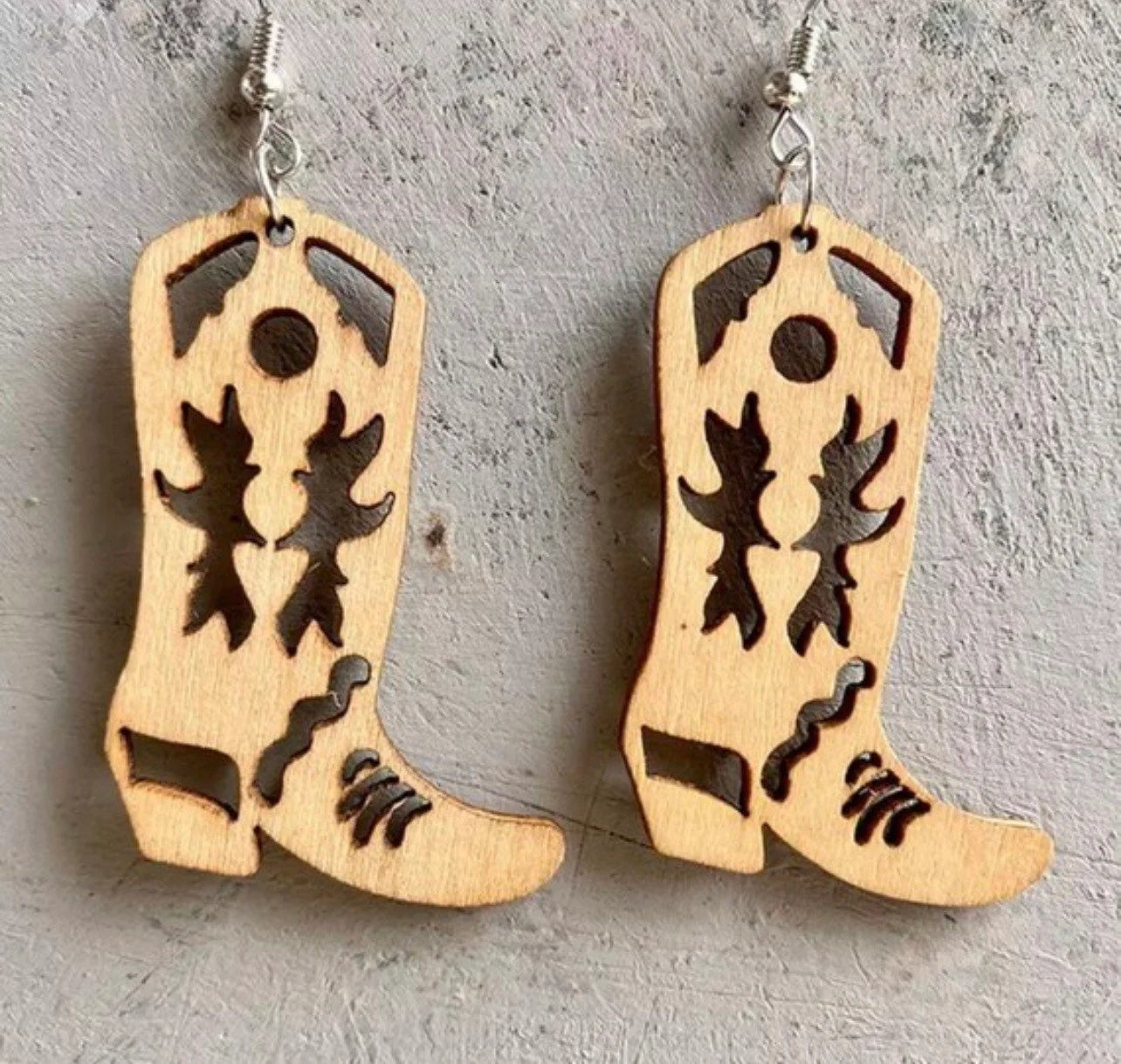 Wild West Chic: Handcrafted Wooden Dangle Earrings - Choose Your Style!