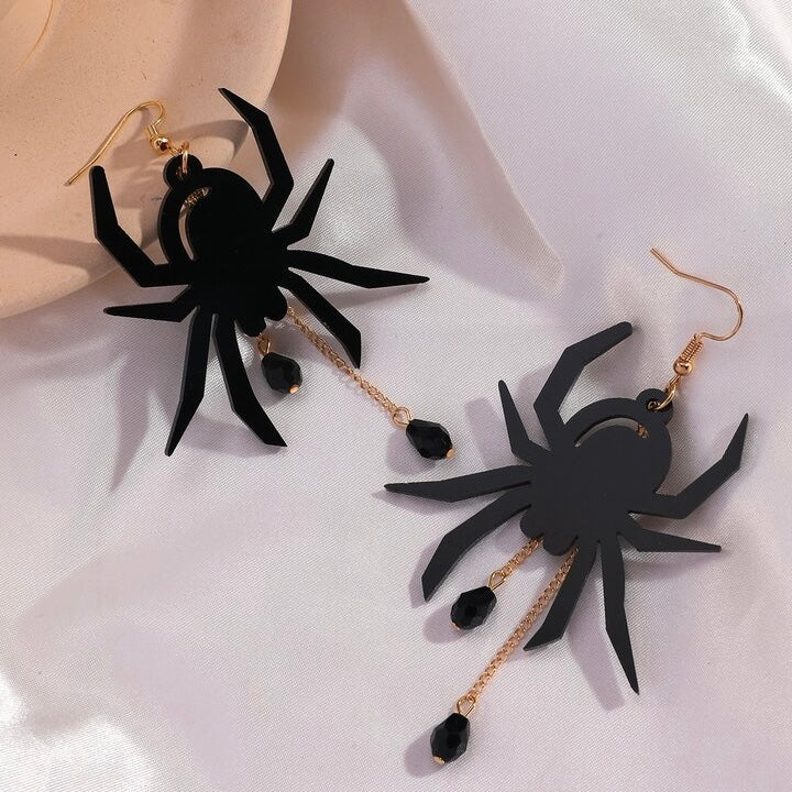 Spooktacular Spider Dangle Earrings: Unleash Your Inner Spider Queen!