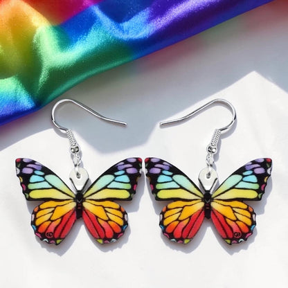 Whimsical Butterfly Earrings – Colorful Dangle Collection
