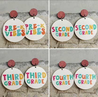 Celebrate Your Favorite Teacher with Our Adorable Elementary Teacher Earrings! - Rhythms of Grace Creative