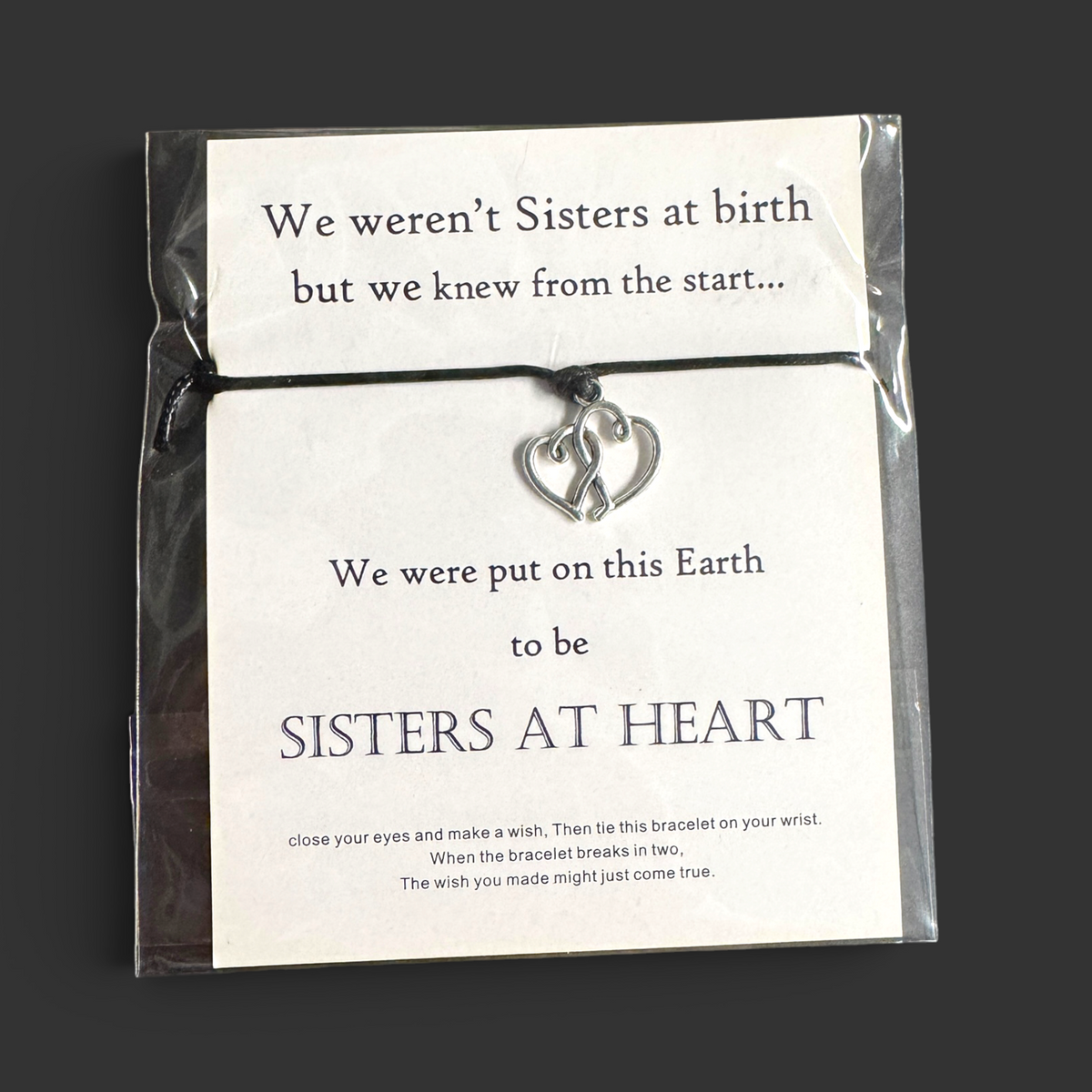 Sisters at Heart Bracelet | Friendship Charm Bracelet for Sisters & Besties