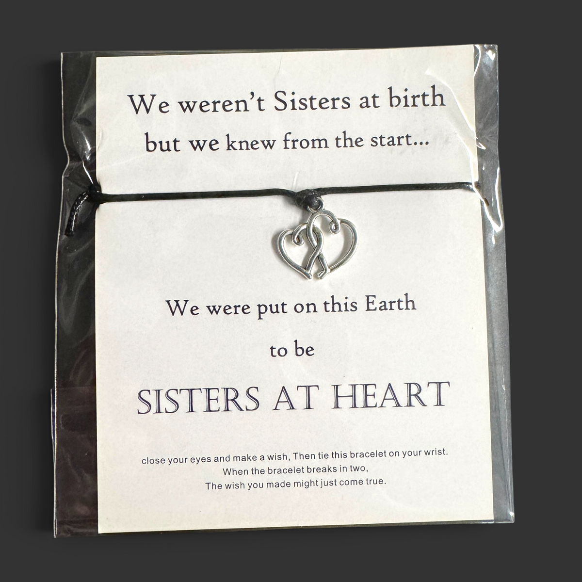 Sisters at Heart Bracelet | Friendship Charm Bracelet for Sisters & Besties