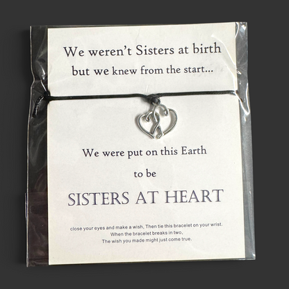 Sisters at Heart Bracelet | Friendship Charm Bracelet for Sisters & Besties