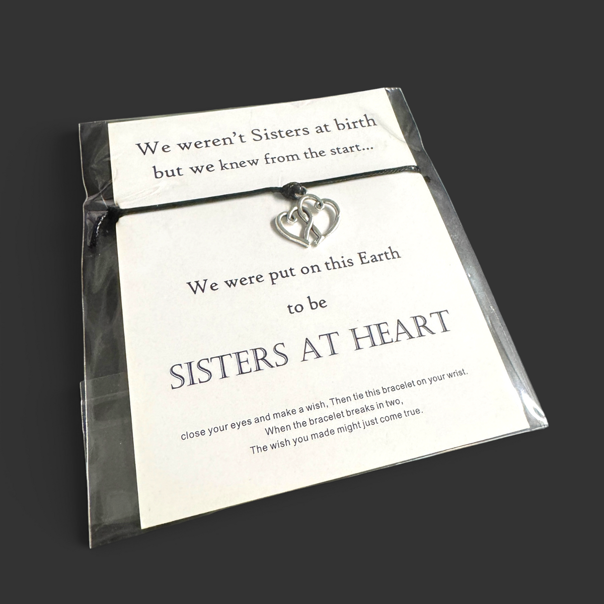 Sisters at Heart Bracelet | Friendship Charm Bracelet for Sisters & Besties