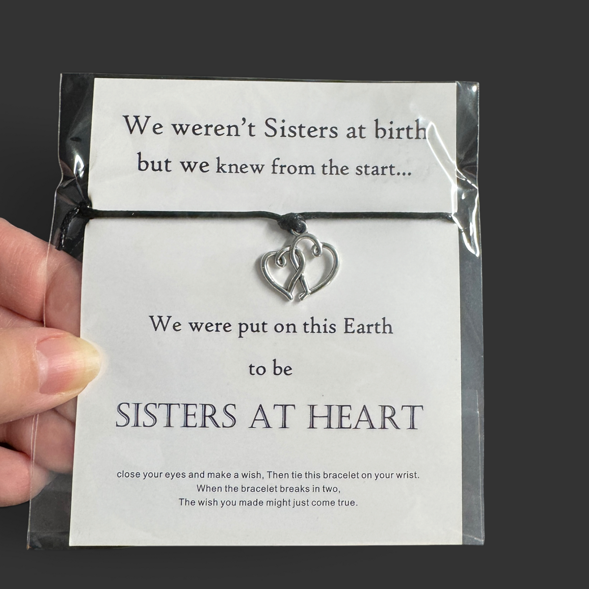 Sisters at Heart Bracelet | Friendship Charm Bracelet for Sisters & Besties