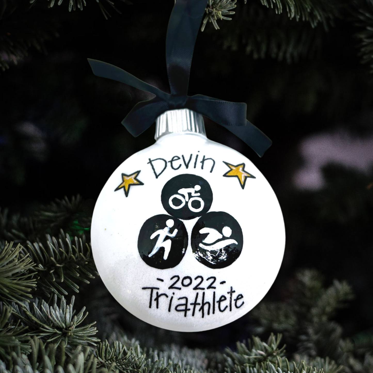 Race to Memories: Personalized Ornaments for Every Finish Line Hero!  Perfect for Marathoners, 5K Sprinters, & Trailblazing Champions!