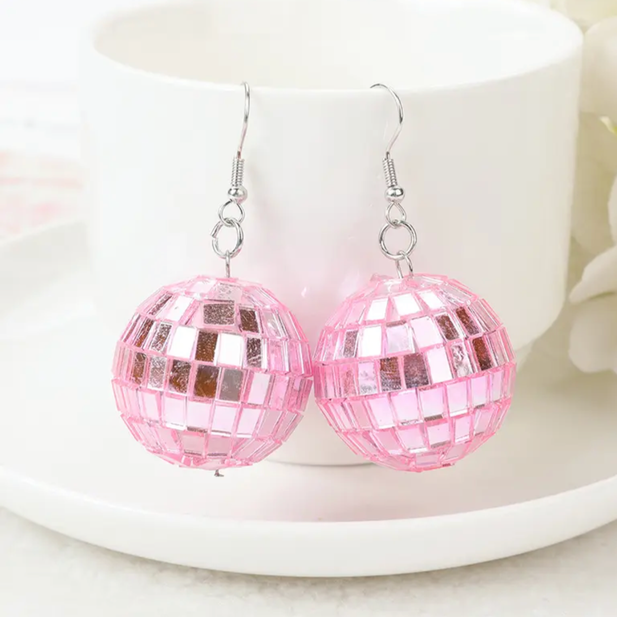Colorful Disco Ball Earrings - Ball Drop, Disco Ball, Bachelorette Party, New Year's Eve, NYE Earrings, Disco Party - Rhythms of Grace Creative