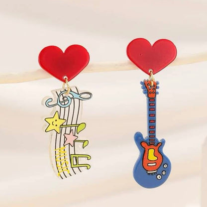 Music Earrings - Jazz Fest, Dangle Earrings, Musician Jewelry, Music Earrings, Musical Notes, Musician Gift, Concert Earrings - Rhythms of Grace Creative