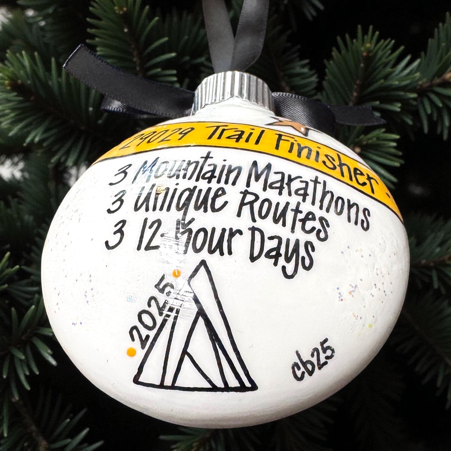 Race to Memories: Personalized Ornaments for Every Finish Line Hero!  Perfect for Marathoners, 5K Sprinters, & Trailblazing Champions!