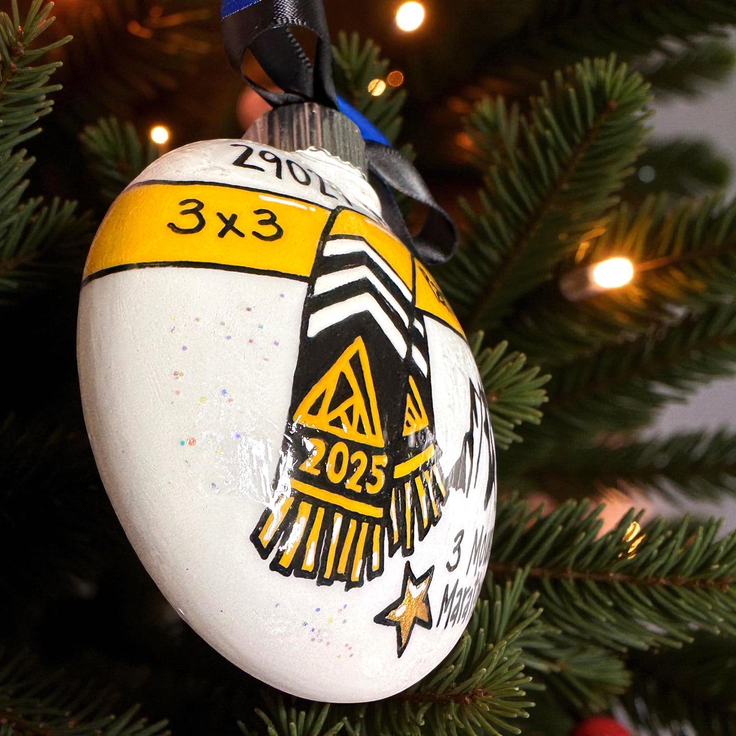 Race to Memories: Personalized Ornaments for Every Finish Line Hero!  Perfect for Marathoners, 5K Sprinters, & Trailblazing Champions!