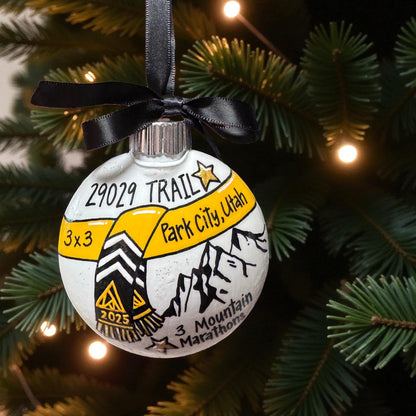 Race to Memories: Personalized Ornaments for Every Finish Line Hero!  Perfect for Marathoners, 5K Sprinters, & Trailblazing Champions!