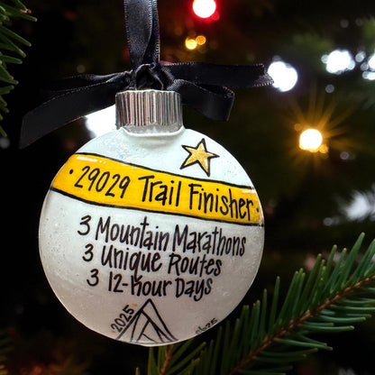 Race to Memories: Personalized Ornaments for Every Finish Line Hero!  Perfect for Marathoners, 5K Sprinters, & Trailblazing Champions!