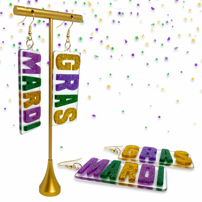 Let the Good Times Roll: Mardi Gras Earrings Extravaganza! 🎭✨ - Rhythms of Grace Creative