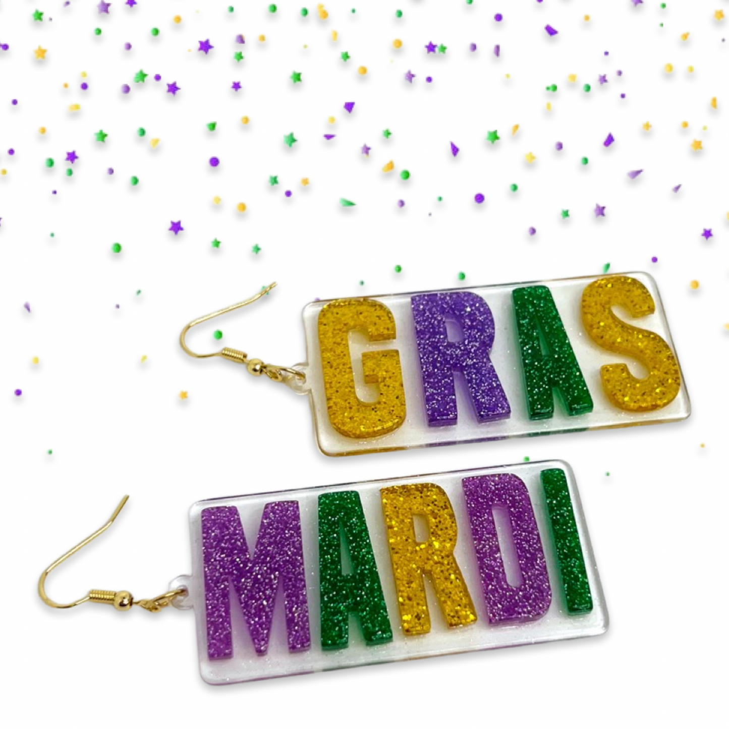 Let the Good Times Roll: Mardi Gras Earrings Extravaganza! 🎭✨ - Rhythms of Grace Creative