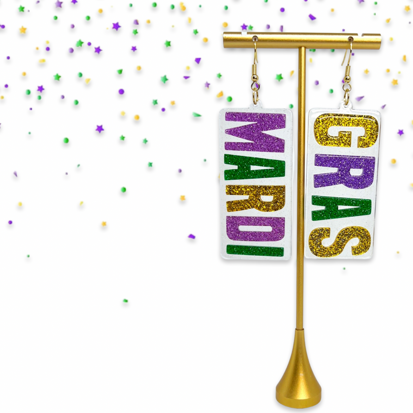 Let the Good Times Roll: Mardi Gras Earrings Extravaganza! 🎭✨ - Rhythms of Grace Creative