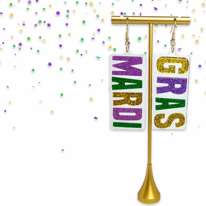Let the Good Times Roll: Mardi Gras Earrings Extravaganza! 🎭✨ - Rhythms of Grace Creative