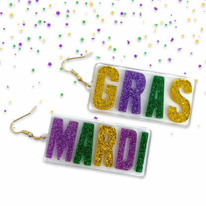 Let the Good Times Roll: Mardi Gras Earrings Extravaganza! 🎭✨ - Rhythms of Grace Creative