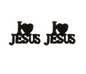 Shine with Faith: I Love Jesus Stud Earrings - Lightweight & Heartfelt! - Rhythms of Grace Creative