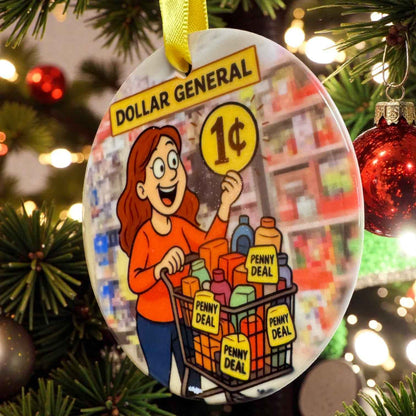 Dollar General Penny Sale Ornament – Deal Hunter Edition (ONE ONLY!)