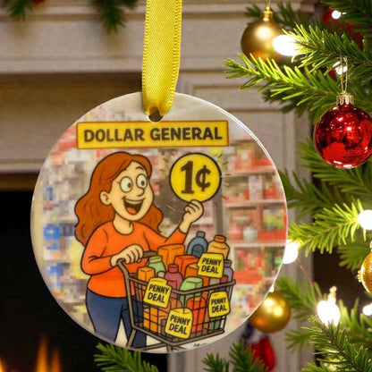 Dollar General Penny Sale Ornament – Deal Hunter Edition (ONE ONLY!)