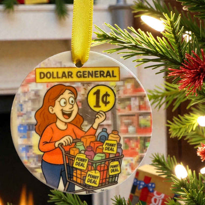 Dollar General Penny Sale Ornament – Deal Hunter Edition (ONE ONLY!)