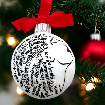 Christmas Ornament: Words of Affirmation – Spread Positivity and Holiday Cheer!