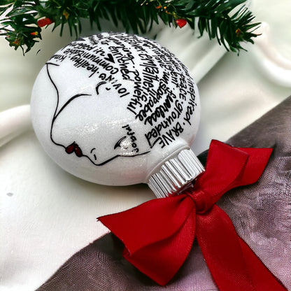Christmas Ornament: Words of Affirmation – Spread Positivity and Holiday Cheer!